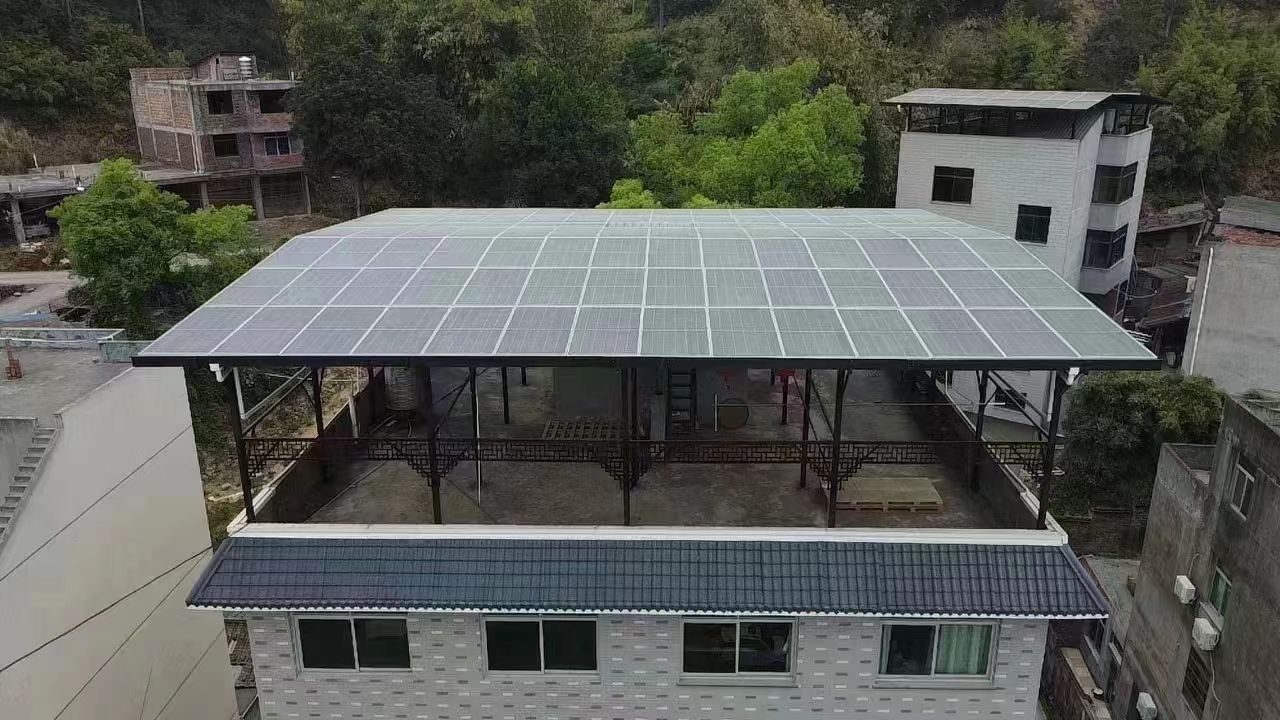 泰州15kw+10kwh自建别墅家庭光伏储能系统